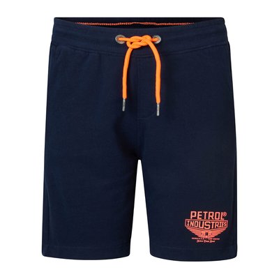 Logo Print Cotton Shorts PETROL INDUSTRIES
