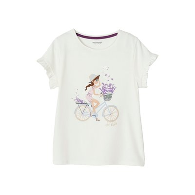 Tee-shirt "Egérie" manches courtes volantées VERTBAUDET