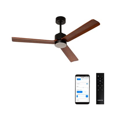 Ventilateurde plafond 40W avec lumière LED et Wi-Fi WIND MODERN CREATE