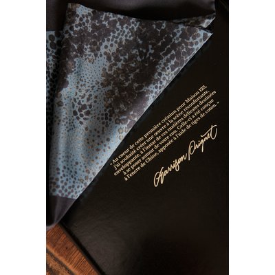Foulard encre Maison 123