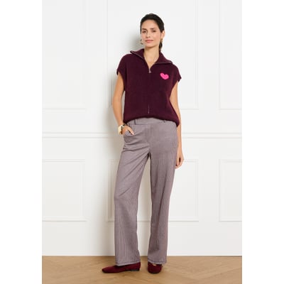 Pantalon droit pied-de-poule LOLALIZA