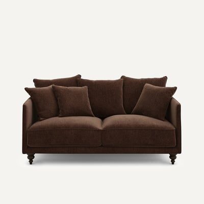 Canapé compact velours chenille, Lazare AM.PM