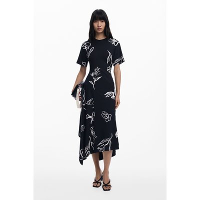 Robe asymétrique à motifs floraux DESIGUAL