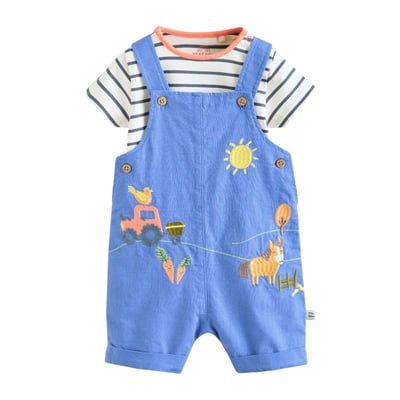 Ensemble bébé avec body et salopette NEXT
