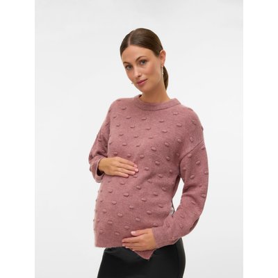 Pull-overs Regular Fit Col rond Poignets côtelés Épaules tombantes Pull en maille MAMA LICIOUS