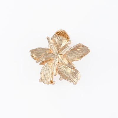 Pince à cheveux fleur dorée BALABOOSTE