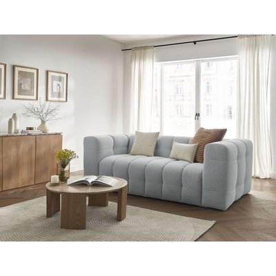 Canapé droit convertible 3 places en tissu lisse, CLOUD BOBOCHIC