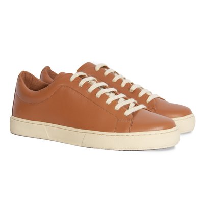 Tennis lacet cuir lisse JULES & JENN