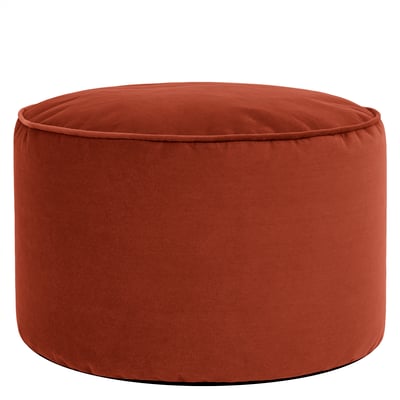 Pouf repose-pieds rond en velours mat Oeko-Tex® - MILANO ICON