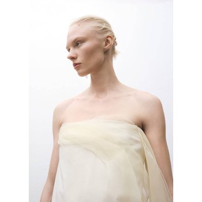 Robe courte combinée gaze MANGO