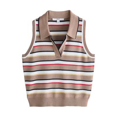 Polo élégant sans manches en maille NEXT