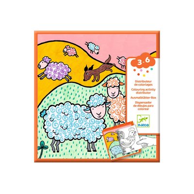 Coloriage pour les petits Distributeur de coloriages, Ferme DJECO