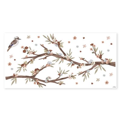 Grand sticker eucalyptus et fleurs LILYDALE LILIPINSO