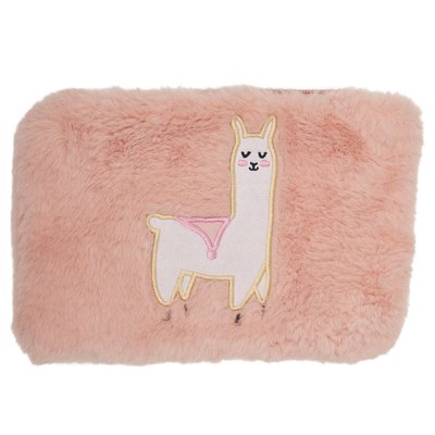 Pochette peluche imitation fourrure LAMA DRAEGER PARIS