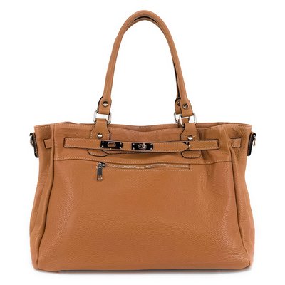 Sac cabas en cuir grainé JANET SILVER OH MY BAG