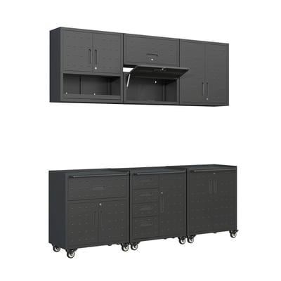 Meubles de rangement pour garage 6 modules acier BOBBY SWEEEK