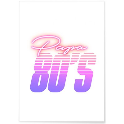 Affiche Papa 80's L'AFFICHERIE
