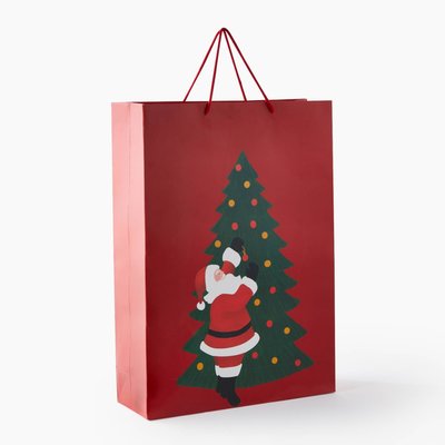 Sac cadeau père Noël, taille XL MONOPRIX