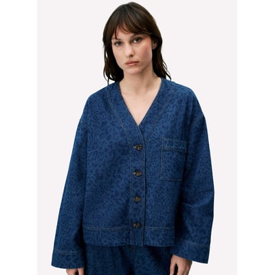 Veste en coton col V BRUNELLE FRNCH