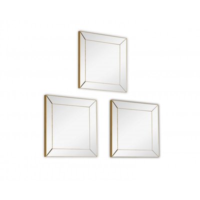 Lot 3 miroirs décoratifs 30 x 30 cm Alexa BOITE A DESIGN