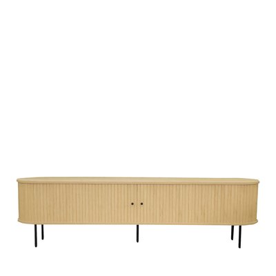 Meuble TV aux portes coulissantes en bois et métal L200cm - LUCIE DRAWER
