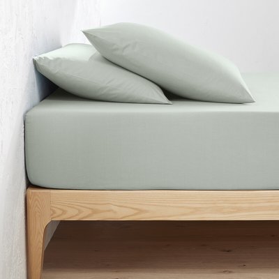Drap-housse uni en percale de coton bio Scenario LA REDOUTE INTERIEURS