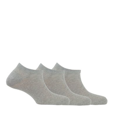 Lot de 3 paires d'invisibles jersey en Polyester unies KINDY
