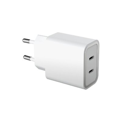 Chargeur secteur 45W USB-C X2 Recyclé Blanc FORCE POWER