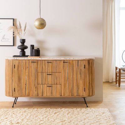 Buffet en bois de manguier et terrazzo  AMBRINE MADE IN MEUBLES 