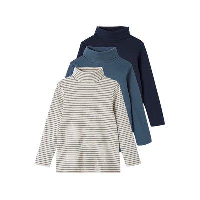 Lot de 3 tee-shirts col roulé VERTBAUDET