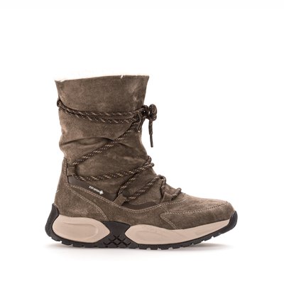 Bottines mid en velours à talon compensé GABOR