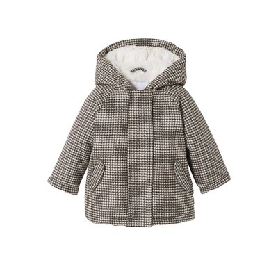 Manteau à capuche pied de puce doublé imitation fourrure VERTBAUDET