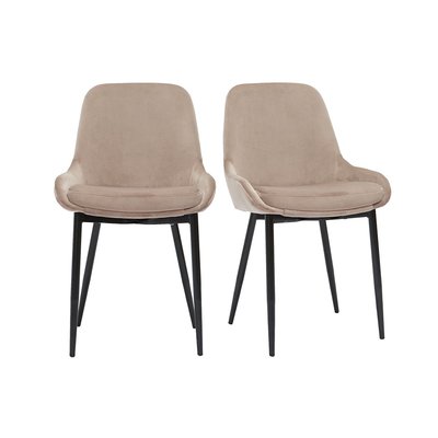 Chaises design pieds métal (lot de 2) HOLO MILIBOO