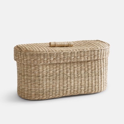 Panier de rangement pour papier-toilette, en jonc de mer, LUDO LA REDOUTE INTERIEURS