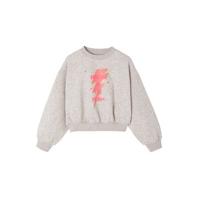 Sweat raccourci motif détail glitter VERTBAUDET