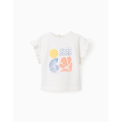 T-SHIRT EN COTON AVEC VOLANTS ZIPPY