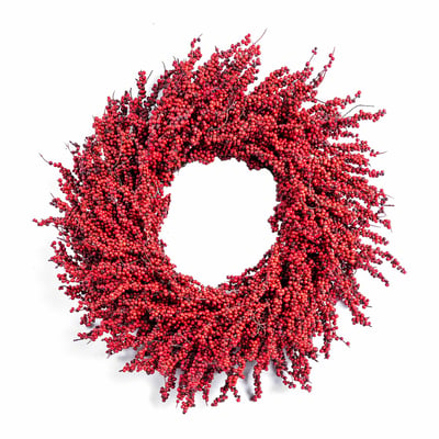 60cm Heritage Noel Red Berry Wreath SO'HOME