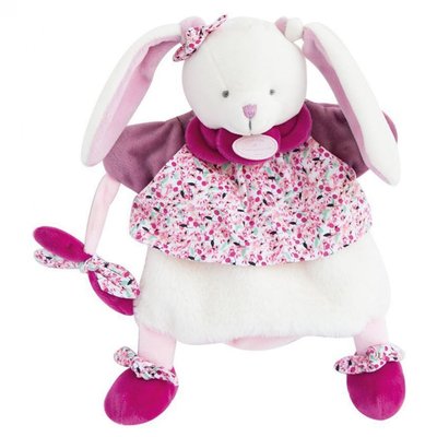 Doudou marionnette Lapin Cerise DOUDOU ET COMPAGNIE