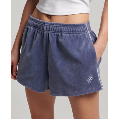 Short en velours à logo S SUPERDRY