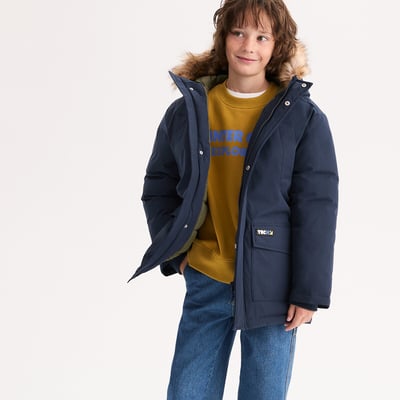 Parka chaude à capuche, bord imitation fourrure amovible LA REDOUTE COLLECTIONS