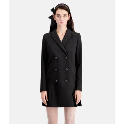 Korte jurk met knoopsluiting in blazerstijl, reverskraag THE KOOPLES