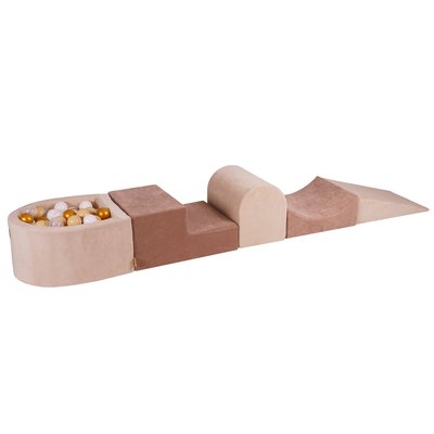 Aire De Jeux en Mousse avec Piscine à Balles, VELOURS MEOW BABY