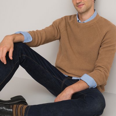 Pull côtes anglaises en coton, Signature LA REDOUTE COLLECTIONS