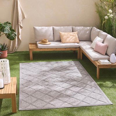 Tapis interieur exterieur à motif losange SANTORINI NAZAR RUGS