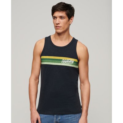 Débardeur à rayures et logo Cali SUPERDRY