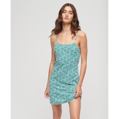 Robe courte caraco imprimée en jersey SUPERDRY
