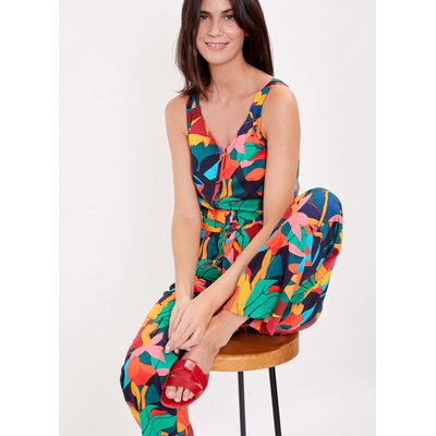 Combi-pantalon fluide unie URSULA LA FIANCÉE