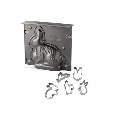 Ensemble de moule lapin de Pâques 3D et 5 emporte-pièces ZENKER