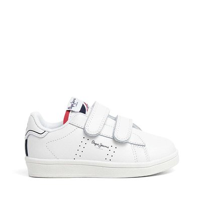Sneakers En Cuir À Fermeture Velcro PEPE JEANS