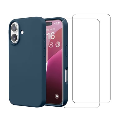 Coque iPhone 16 antichoc + 2 vitres EVETANE